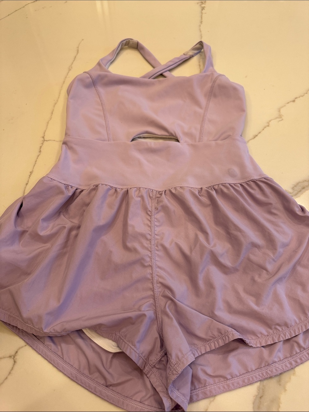 FP Movement by Free People Lavender Crossback Skort One-Piece
